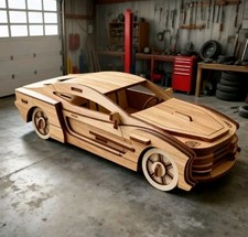 Aston Martin James Bond 007 3D Wooden Model Self Assembly DIY Kit Sustainable UK