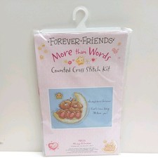 NEW Forever Friends FRC55 "Always & Forever" Counted Cross Stitch Kit 14 x  22cm