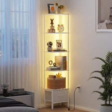 Corner Shelf with Fabric
