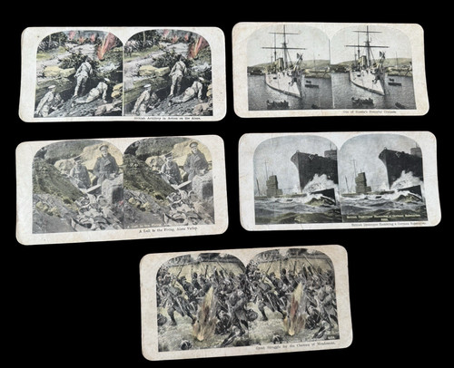 Antique stereoview card lot - stereoview,