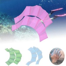 Comfortable Swimming Fins Hand Paddles Web Flippers Diving Webbed Gloves