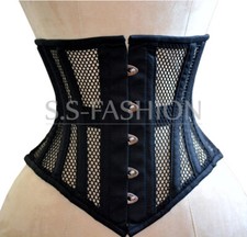 Mesh Corset Steel Boned Corset
