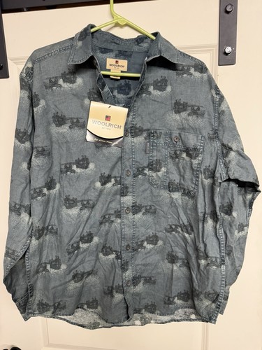 Vtg woolrich button long - button,