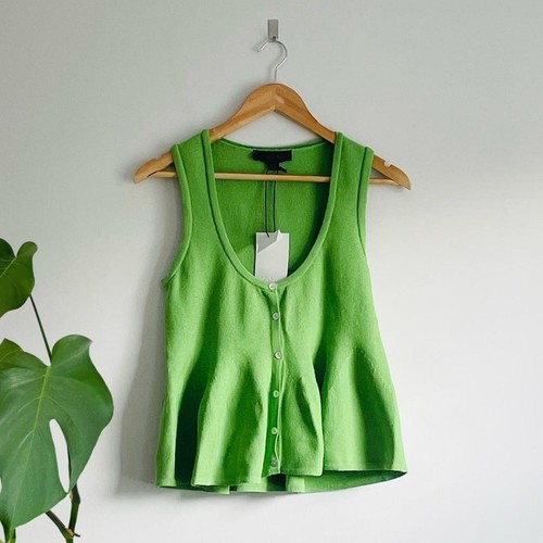 Zara green knit peplum - knit, top