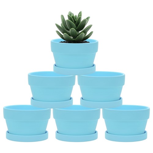 Pack shallow terracotta clay - terracotta,