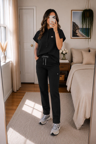 Figs women black scrub - women's,