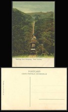 Hong Kong China Old Colour Postcard Peak Tramway & Tram, Greetings from Hongkong