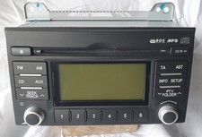 DOUBLE DIN RADIO CD PLAYER HEAD UNIT - BLACK, GOOD CONDITION