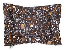 Padded Dog Bed Brown 60x80cm