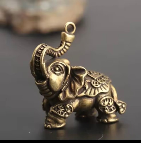 Vintage brass elephant - vintage,