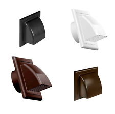 Cowled Gravity Flap Wall Outlet Non-Return Valve Cowl Air Vent Grille Duct Cover