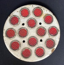 TRAILER REFLECTOR COMMERCIAL REAR FACING VINTAGE ALUMINUM FRUIT PASTEL STYLE