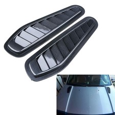 NEW 2X Carbon Style Hood Cover