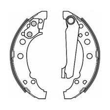 ABE C0W001ABE BRAKE SHOE SET