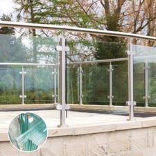 All Sizes 10mm Toughened Glass Balustrade Panels Patio Balcony & Pools Glazing