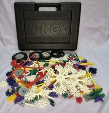 K'NEX Black Case Vintage 1995 KNEX Pieces 700g Including Wheels And Gears