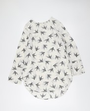 H&M Womens White Bird Print