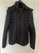 Mens Superdry black puffer
