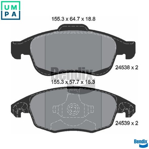 Brake pad set disc - pad,