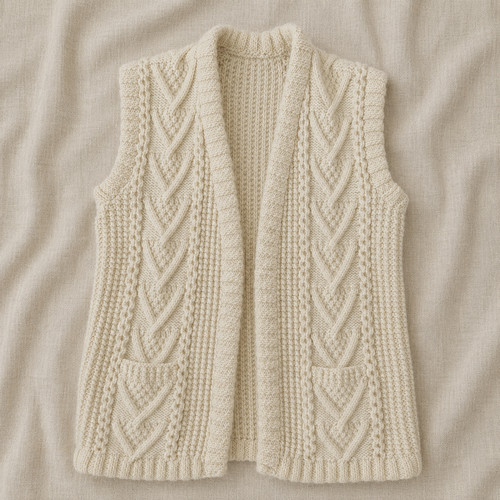 Hand knitted aran - knitted, style