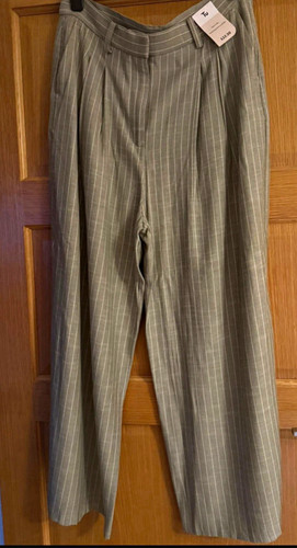 Women green pinstripe - tu,