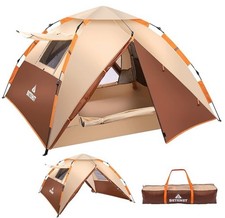 Camping Tent, Pop up Tent 3 Person Family Dome Tent Waterproof Windproof