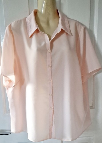 Vintage bhs pale peach blouse - vintage,
