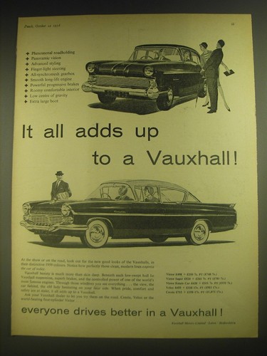 1959 vauxhall cresta car - cresta,