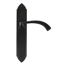 From The Anvil Gothic Curved Door Handle on Backplate