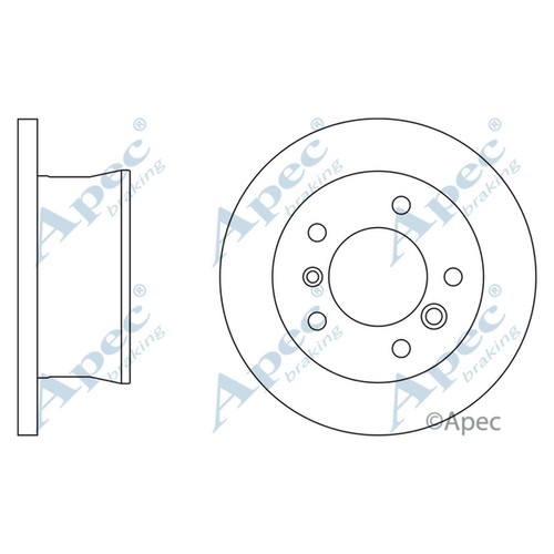 Brake discs solid - solid, for