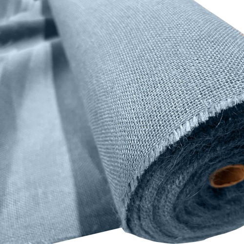 Steel colour hessian burlap - steel,