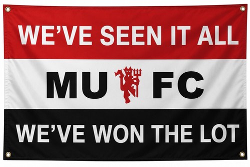 Manchester united flag 6ft - united,