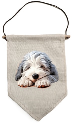 Old english sheepdog pennant - english,