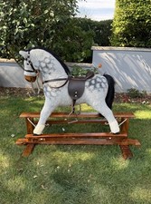 Beautifully handmade rocking horse MARS DAPPLE GREY from MJMARK Swinging HORSE