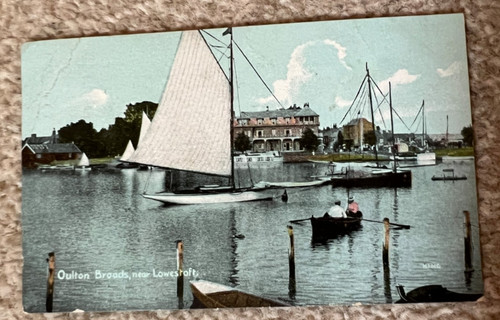 Antique postcard oulton broads - antique,
