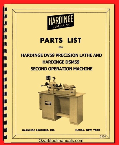 Hardinge dv59 dsm59 metal - hardinge,