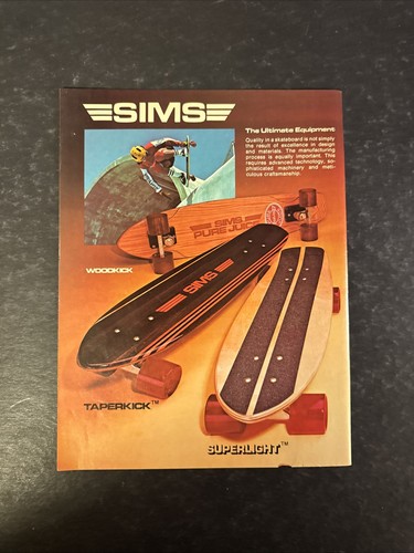 1970s sims skateboard print - sims,
