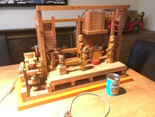 1970s unique electric powered model woodworking watermill workshop.