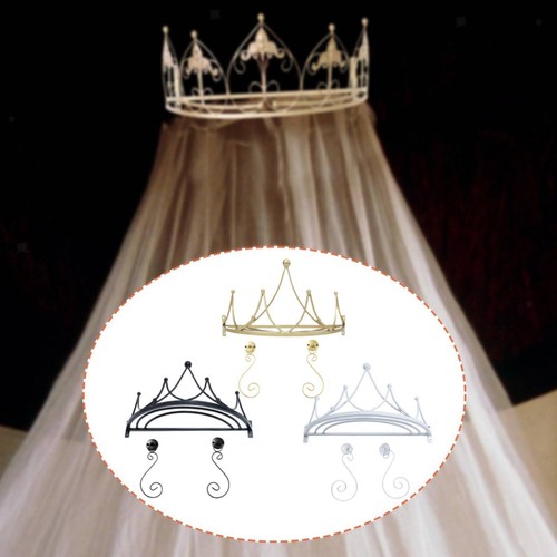 Crown bed canopy frame - bed, curtain