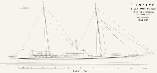 Steam yacht linotte 94 - steam, yacht.