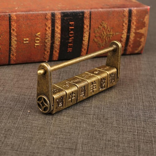 Chinese metal padlock code - chinese,