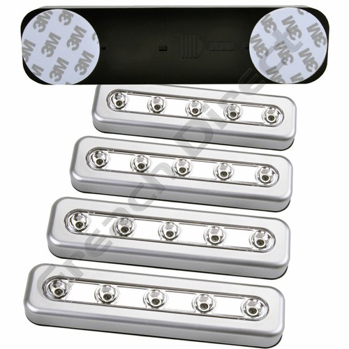 Silver led strip - silver, push