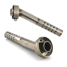 2X Heavy Duty Motorbike Exhaust Silencer Muffler Angled Baffle DB Killer -- 48mm