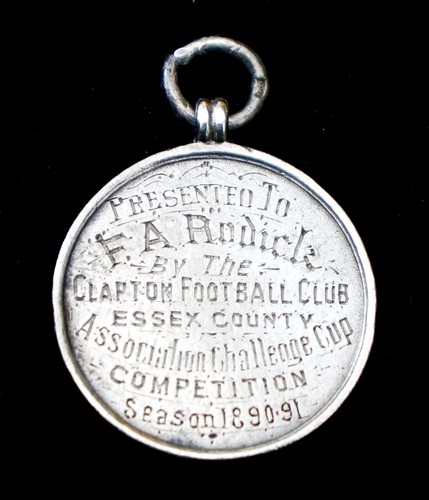 Rare solid silver football fob - rare,