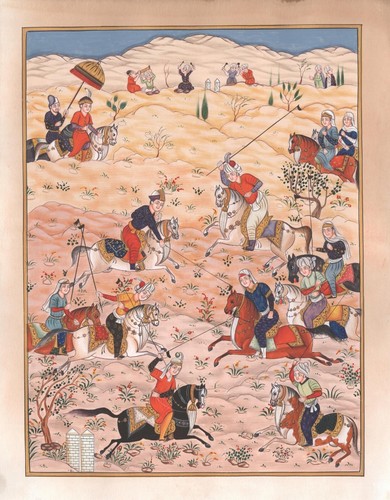 Persian polo miniature - persian,