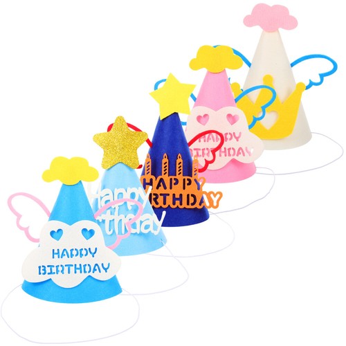 5pcs children birthday hats - 5pcs,