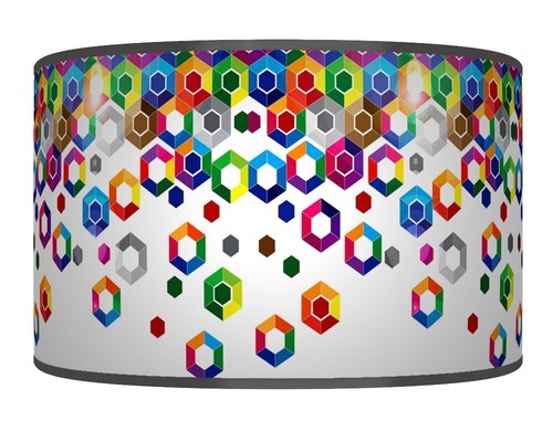Hexagon colorful geometric - colorful,