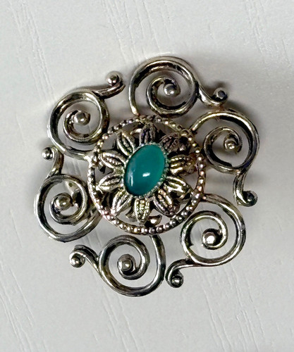 Vintage filigree gold tone - filigree,