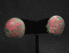 Vintage Mynah Bird Cloisonné