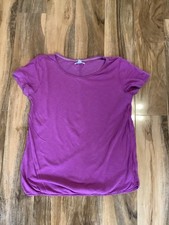White Stuff Size 10 Cerise Pink Short Sleeved Top 